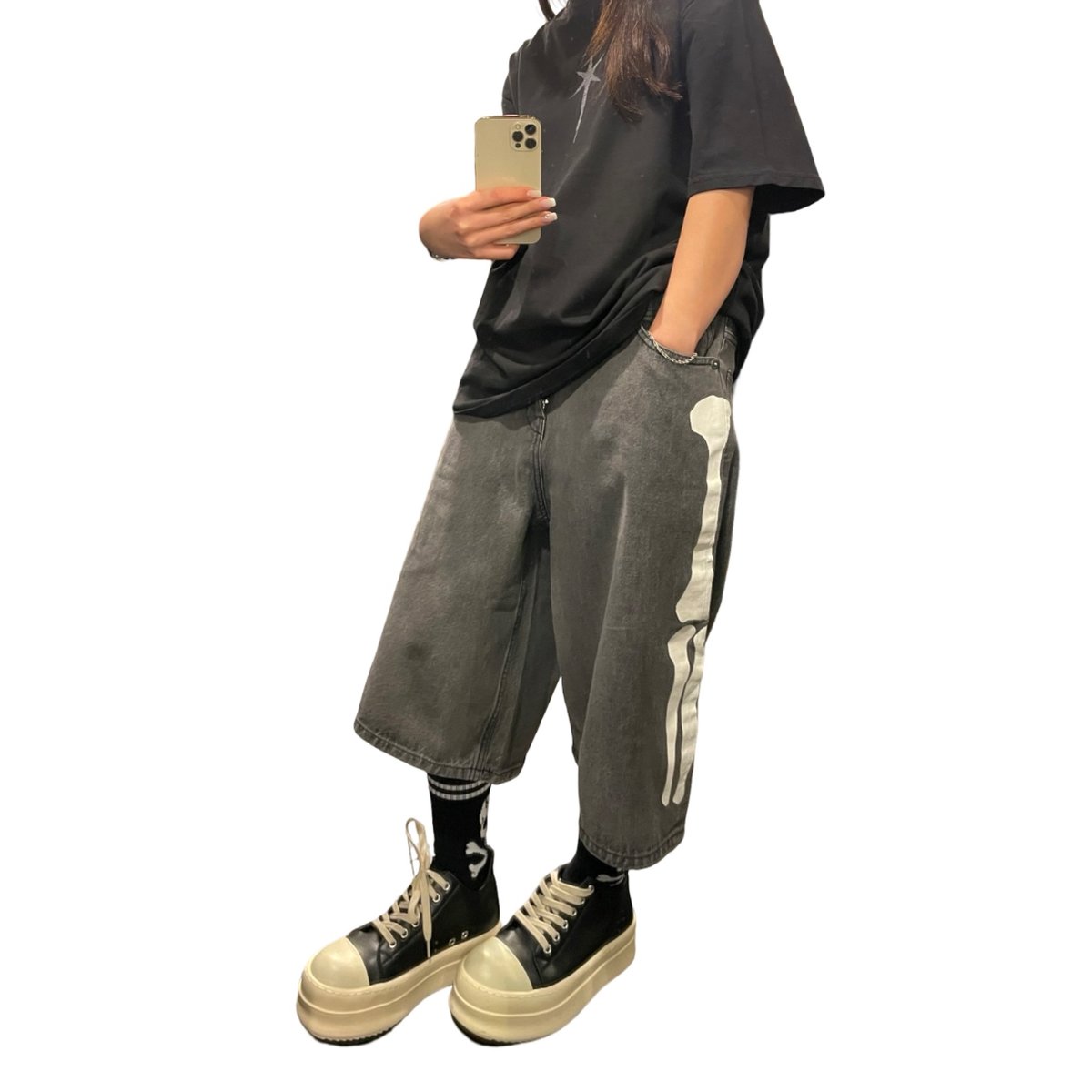 VANSON / Skalton Bones Denim Shorts 