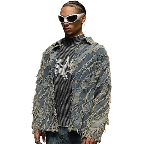 Mismatch NYC/Denim Fringe Shirts
