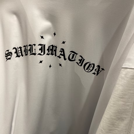 SUBLIMATION/ MESH Logo Tee WHITE