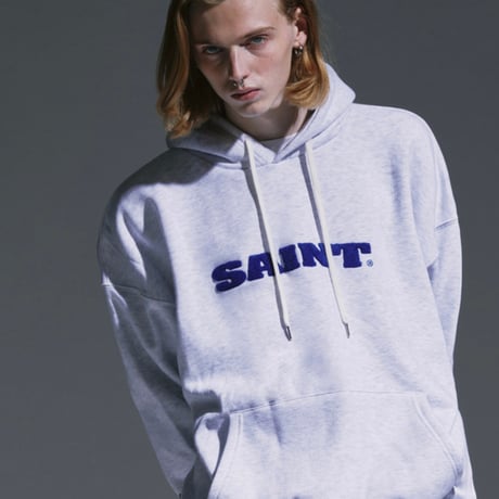 SAINT PAIN/Loop Stitch Hoodie "GRAY"