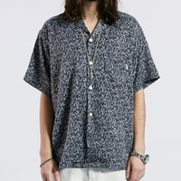 SAINT PAIN/Small Leopard Shirts BLUE