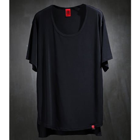 By The R/Layered Long Tee "WHITE/BLACK"