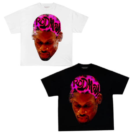 RODMAN official brand/Head Pink Tshirts