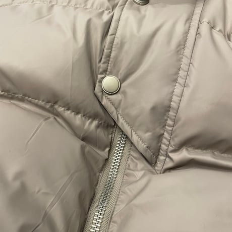 Mismatch NYC/Short  Hooded Puffer Jacket BEIGE