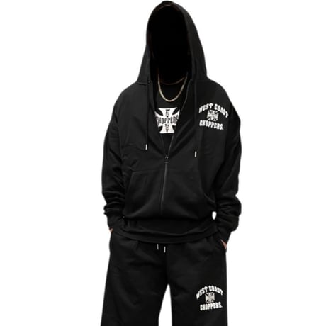 West Coast Choppers/ OverSize Zip Up Hoodie (SET UP)