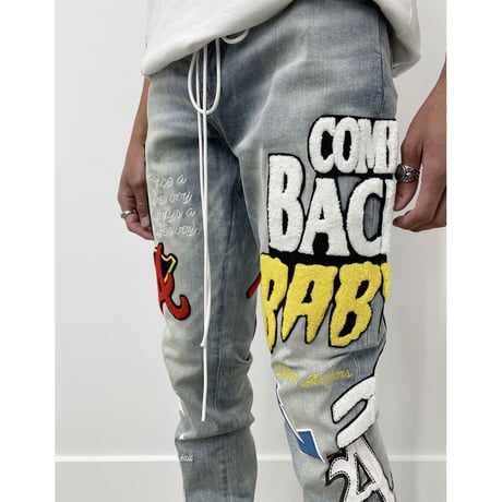 LIFTED UNCHORS/PUFF Print DENIM