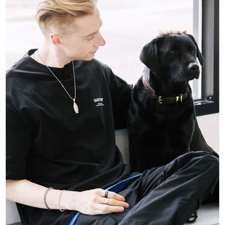 SAINT PAIN/Back LOGO Tee BLACK