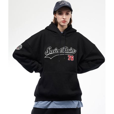 SAINT PAIN/Team Logo Hoodie BLACK