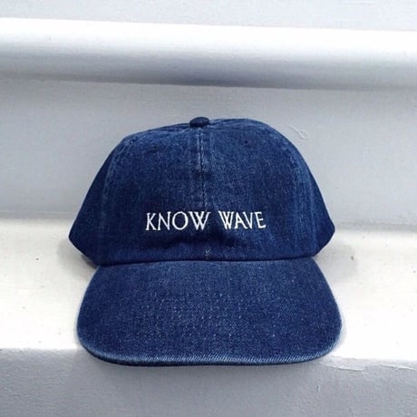 Know Wave/Logo cap BLUE denim