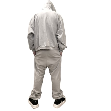 YEEZY × Gosha Rubchinskiy  / Logo Wide Pants (SET UP) "GRAY"