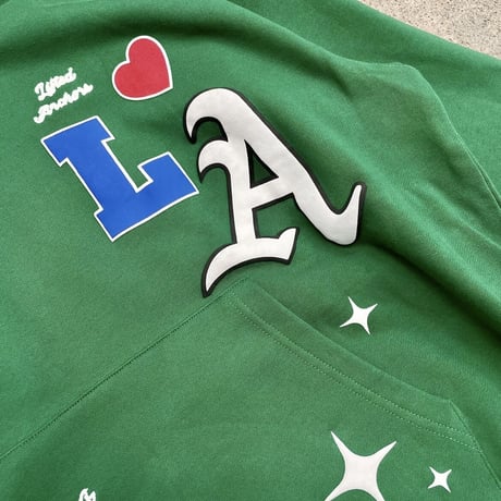 LIFTED UNCHORS/State Chenille Hoodie GREEN