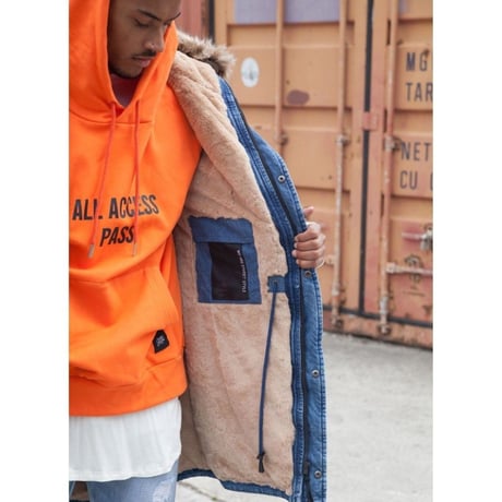 Sixth June/FUR モッズコート  DENIM