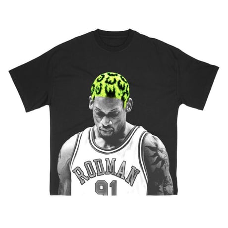 RODMAN official brand/Hair Green Tshirts