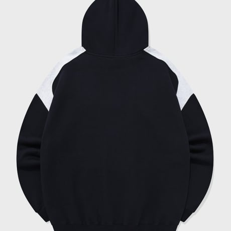 SAINT PAIN/Saint twotone Hoodie "Dark NAVY"