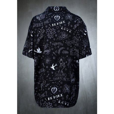 By The R/Tatoo Art Button Shirts "BLACK"