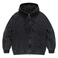 Mismatch NYC/Washed oversized Zip Up Hood Jacket