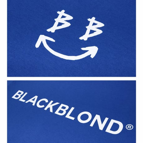 BLACK BLOND/Smile classic Tee BLUE