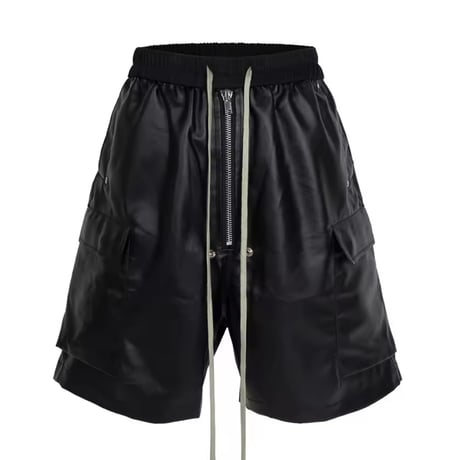 Mismatch NYC/Leather Zip Shorts