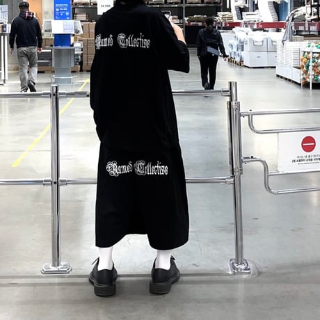 SUBLIMATION/ Embroid Oversize Tee (SET UP) BLACK