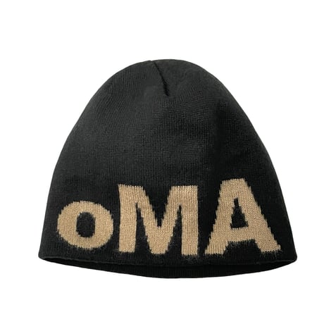 oMA /Skull Logo Mohair Beanie (Black)