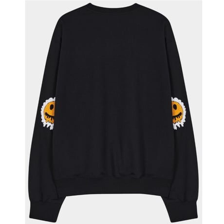 MISTER CHILD/Smile elbow  crewneck "BLACK"