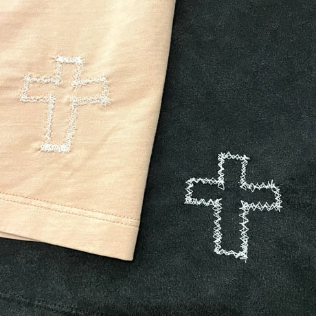 Mismatch NYC/Washed cross Tee  "BLACK&PINK" (SET UP)