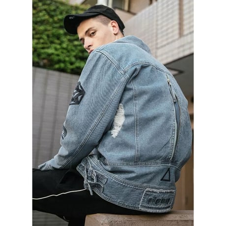 WOSS.official/Oversized Riders denim jacket