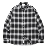 SAINT PAIN/ Flannel Checked Shirts "BLACK"