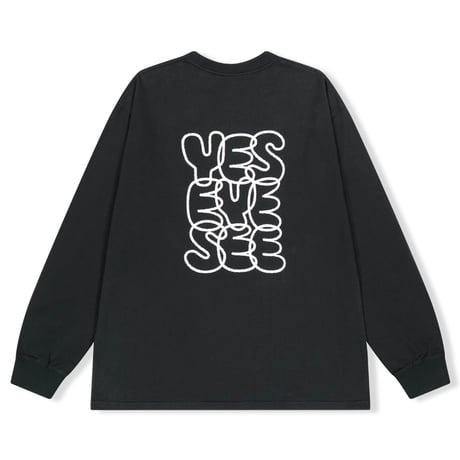 YESEYESEE/ Big Logo LongSleeve Tee BLACK