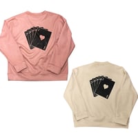 WOSS.official/ Oversized  Suede Crewneck