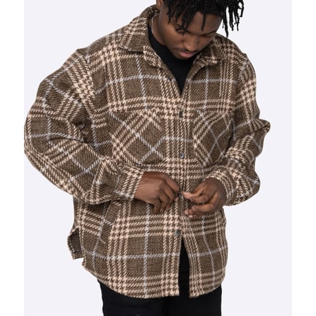 EPTM/Tweed Heavy Flannel shirt "BROWN"