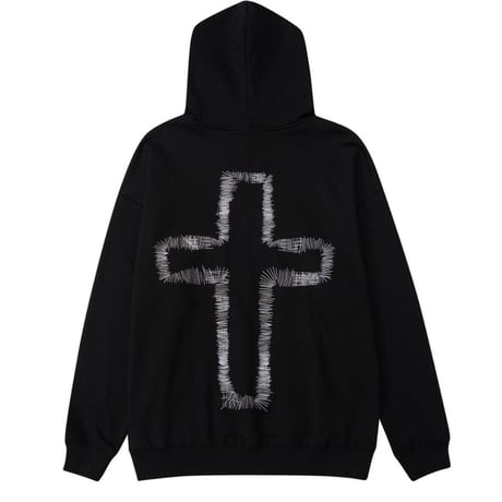 Mismatch NYC/ Cross stitch hoodie