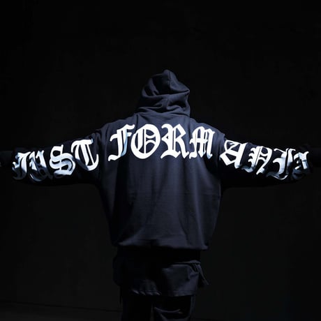 By The R/ Back Logo Cotton Hoodie (SET UP)