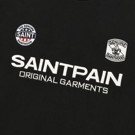 SAINT PAIN/Saint Club Varsity Crewneck "BLACK"