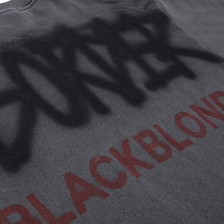 BLACK BLOND/Disorder Spray patch  Sweatshirt  "VINTAGE BLACK"