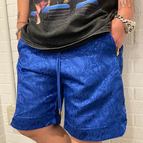 Mismatch NYC/Paisley Shorts  BLUE