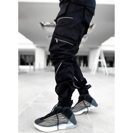GUAPI/ Metallic Chrome cargo pants
