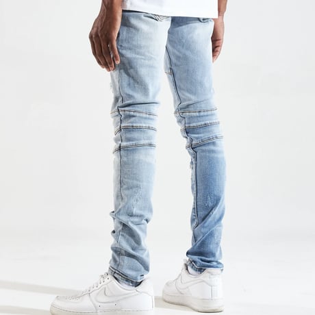 Crysp Denim/Blue Damege  denim