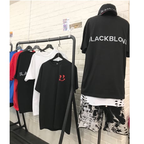 BLACK BLOND/Smile classic Tee BLUE