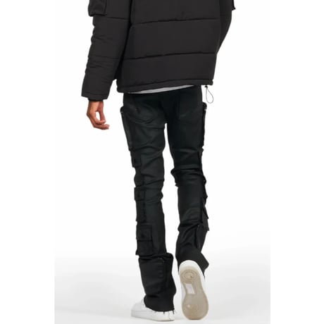 RockStar Original / Pocket Flare denim  Wax Black
