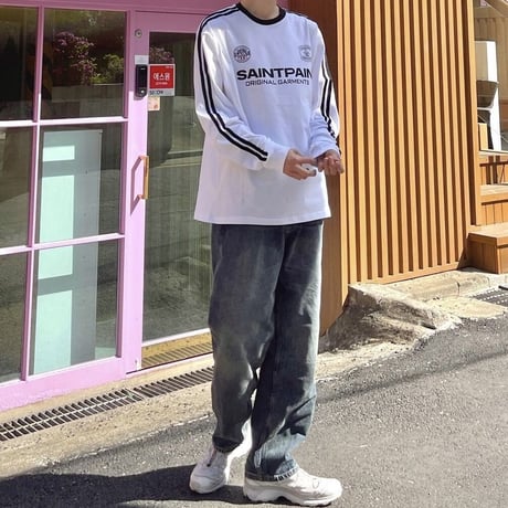 SAINT PAIN/SAINT CLUB LongSleeve Tee WHITE