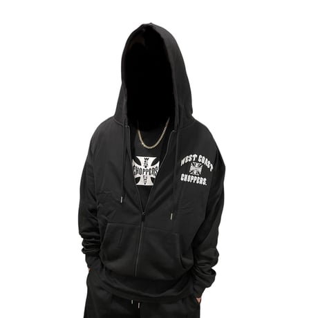 West Coast Choppers/ OverSize Zip Up Hoodie (SET UP)