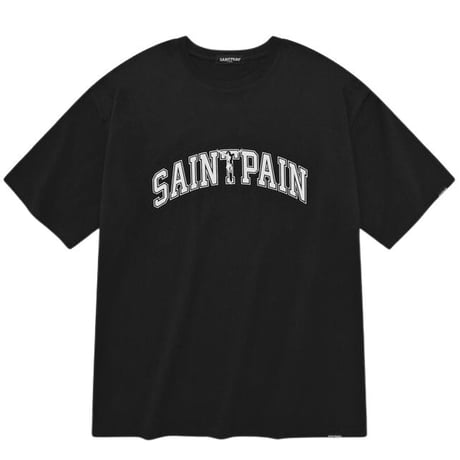 SAINT PAIN/Loar Arch LOGO Tee BLACK