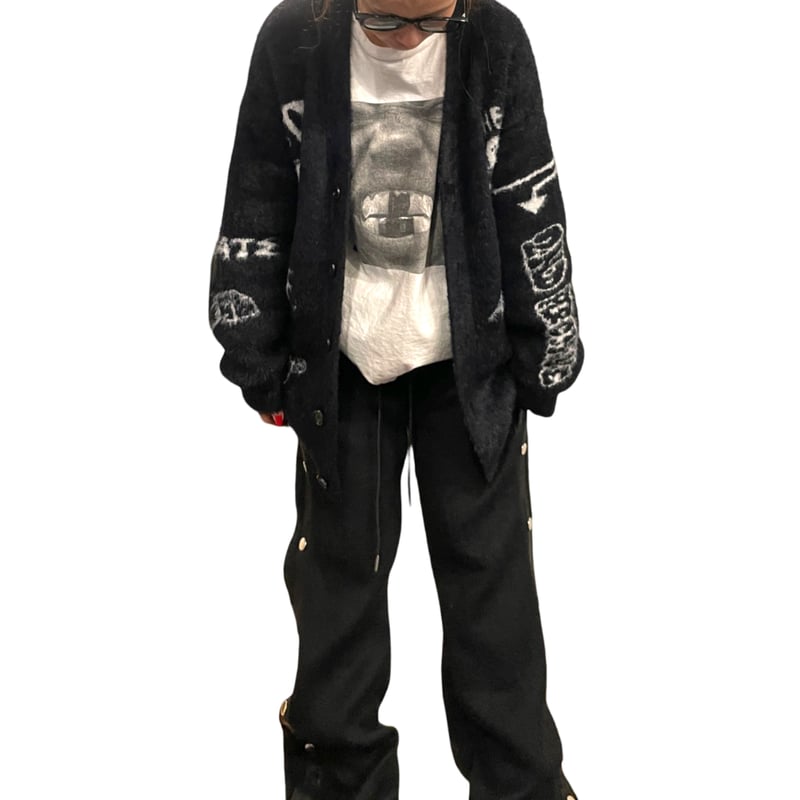 00s archive Mesh Fringe cardigan lgb お兄系 L.G.B. Early 00s Bleached Cross Cardigan | Archive Grail – DRIEW