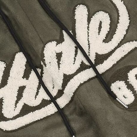 Mismatch NYC/Patch suède Shorts GREEN