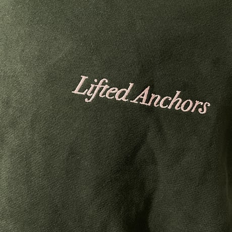 LIFTED ANCHORS/ Varcity 2way Zip Hoodie (Green)