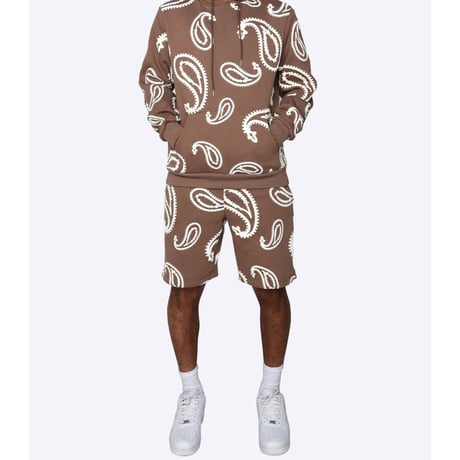 EPTM/BANDANA PUFFY  SHORTS "BROWN"