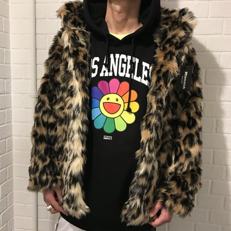 Mismatch NYC/Fur short  Coat  ”Leopard"