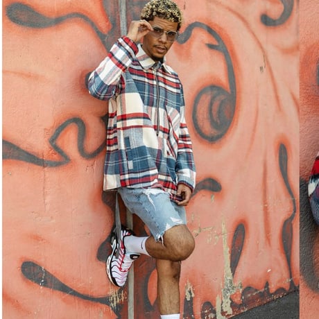 URKOOL/HALF ZIP Flannel shirts Jacket