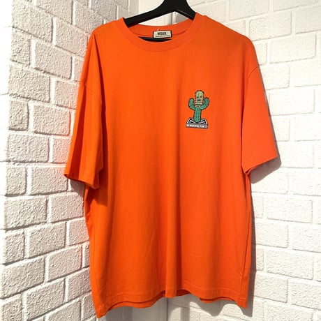 WOSS.official/Oversized emboidery Tshirts Orange